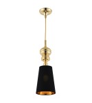 Pendant lamps - Step into Design QUEEN-1 gold black 18 cm pendant lamp     - product 2