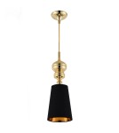 Step into Design Lampa wisząca QUEEN-1 złoto czarna 18 cm            