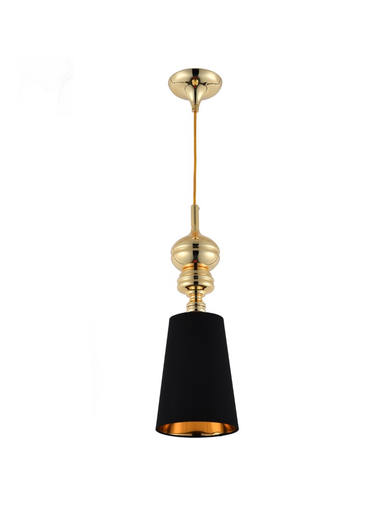 Pendant lamps - Step into Design QUEEN-1 gold black 18 cm pendant lamp     - product kolory-swiatla.pl 3