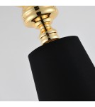 Step into Design Lampa wisząca QUEEN-1 złoto czarna 18 cm            