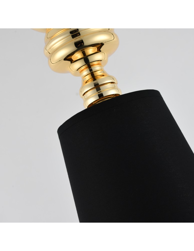 Pendant lamps - Step into Design QUEEN-1 gold black 18 cm pendant lamp     - product kolory-swiatla.pl 5