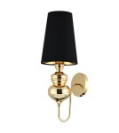 Wall lamps with lampshade - Step into Design QUEEN gold black 18 cm wall lamp.      - product 1