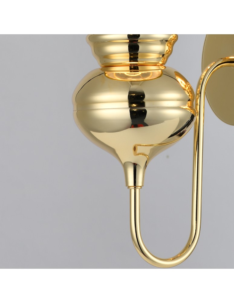 Wall lamps with lampshade - Step into Design QUEEN gold black 18 cm wall lamp.      - product kolory-swiatla.pl 4