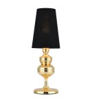 Designer table lamps - Step into Design QUEEN table lamp gold black 18 cm   - product 1