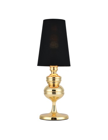Step into Design QUEEN table lamp gold black 18 cm  