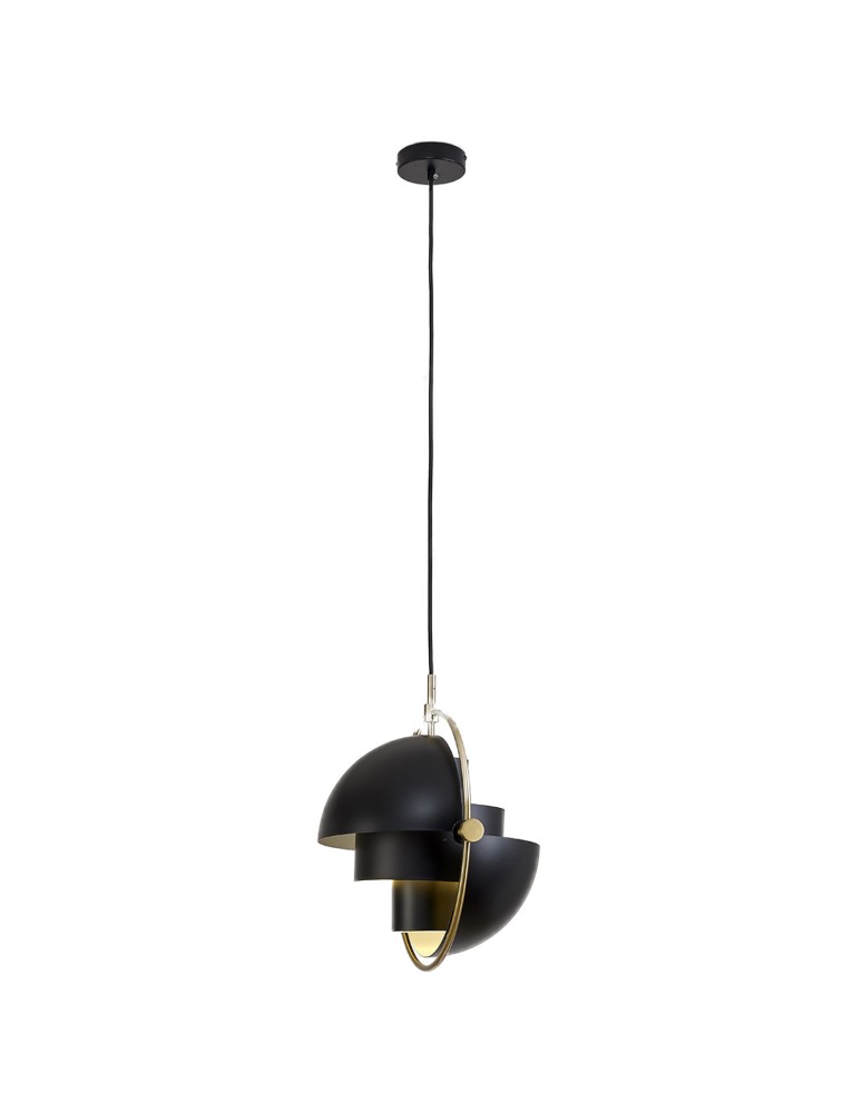 Scandinavian style pendant lamps - Step into Design MOBILE pendant lamp black 38 cm   - product kolory-swiatla.pl 2