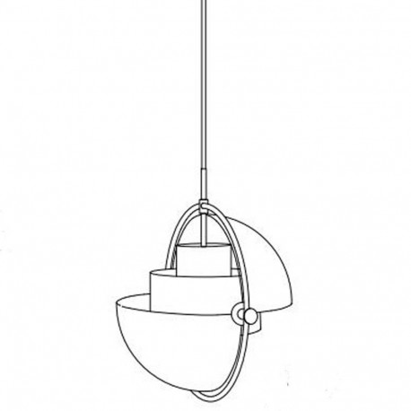 Step into Design Lampa wisząca MOBILE czarna 38 cm 