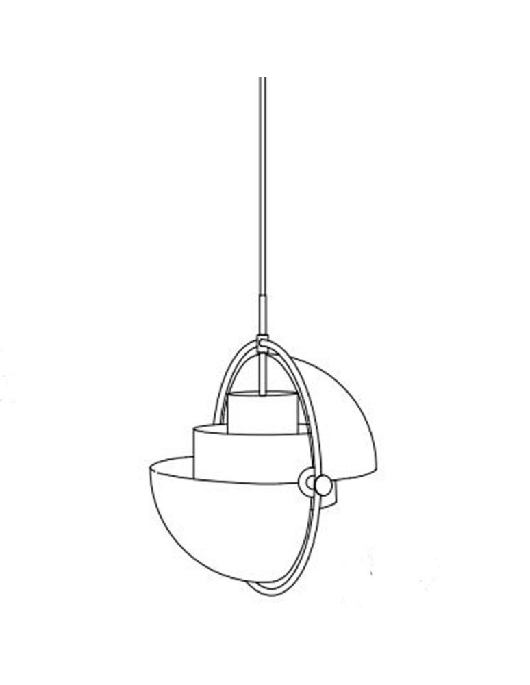Scandinavian style pendant lamps - Step into Design MOBILE pendant lamp black 38 cm   - product kolory-swiatla.pl 6
