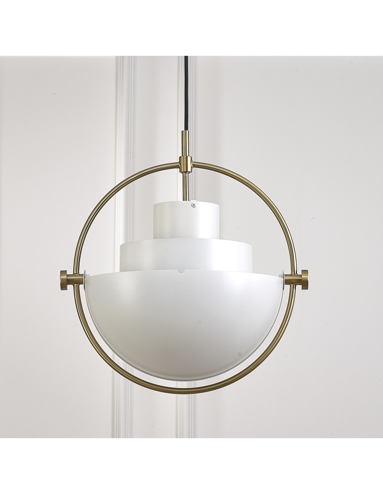 Scandinavian style pendant lamps - Step into Design MOBILE pendant lamp white 38 cm   - product kolory-swiatla.pl 7