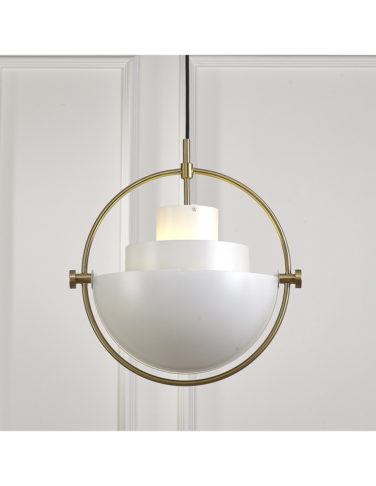 Scandinavian style pendant lamps - Step into Design MOBILE pendant lamp white 38 cm   - product kolory-swiatla.pl 8