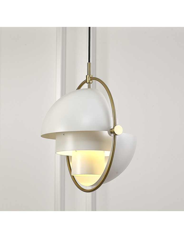 Scandinavian style pendant lamps - Step into Design MOBILE pendant lamp white 38 cm   - product kolory-swiatla.pl 12