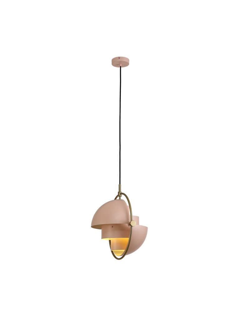 Scandinavian style pendant lamps - Step into Design MOBILE pendant lamp pink 38 cm   - product kolory-swiatla.pl 4