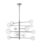 Pendant lamps - Step into Design SOLA chrome 75 cm pendant lamp     - product 1