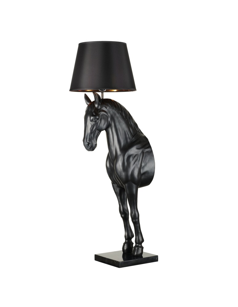 Floor lamps with lampshade - Step into Design Floor lamp HORSE S black      - product kolory-swiatla.pl 1