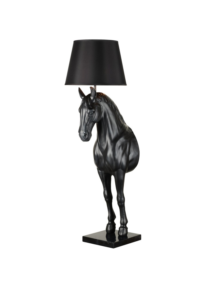 Floor lamps with lampshade - Step into Design Floor lamp HORSE L black      - product kolory-swiatla.pl 3