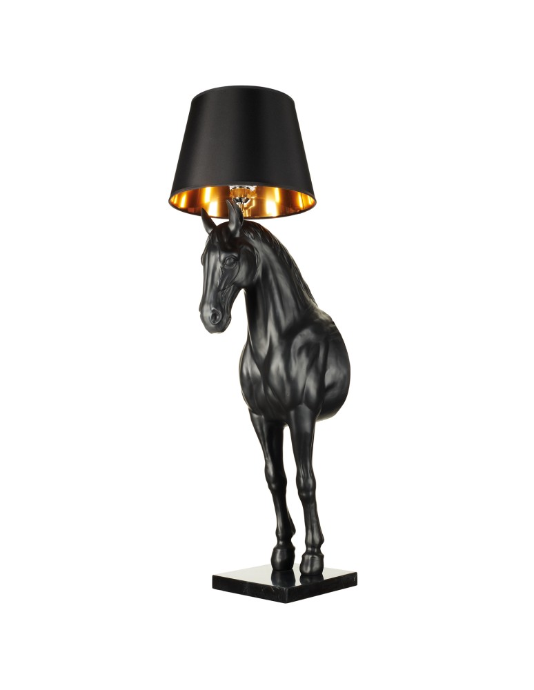 Floor lamps with lampshade - Step into Design Floor lamp HORSE L black      - product kolory-swiatla.pl 4