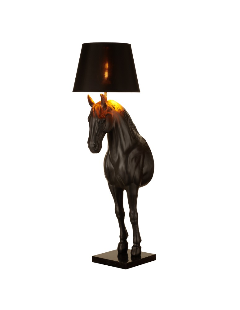 Floor lamps with lampshade - Step into Design Floor lamp HORSE L black      - product kolory-swiatla.pl 5