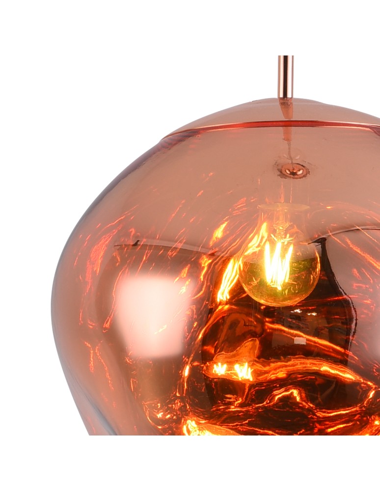 Pendant lamps - Step into Design GLAM S 18 cm copper pendant lamp     - product kolory-swiatla.pl 10