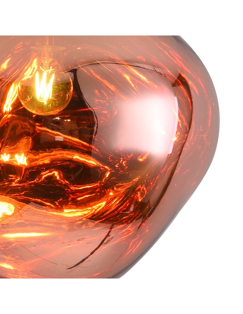 Pendant lamps - Step into Design GLAM M 28 cm copper pendant lamp     - product kolory-swiatla.pl 4