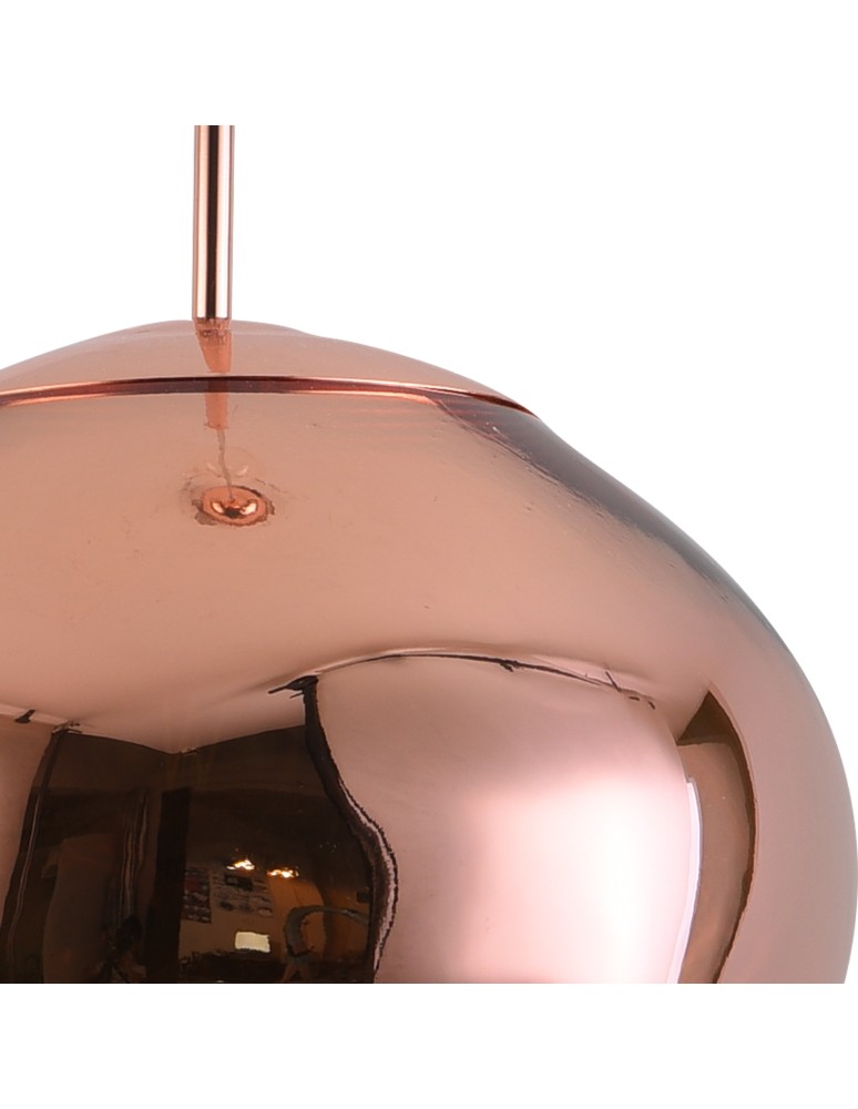 Pendant lamps - Step into Design GLAM M 28 cm copper pendant lamp     - product kolory-swiatla.pl 6
