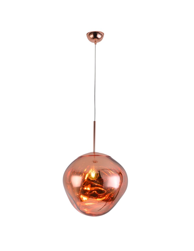 Pendant lamps - Step into Design GLAM L 38 cm copper pendant lamp     - product kolory-swiatla.pl 1