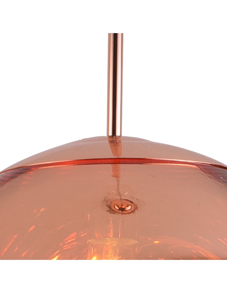 Pendant lamps - Step into Design GLAM L 38 cm copper pendant lamp     - product kolory-swiatla.pl 7