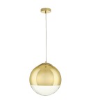 Pendant lamps - Step into Design FLASH M gold pendant lamp     - product 1