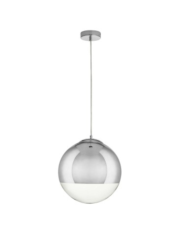 Step into Design FLASH M chrome pendant lamp    