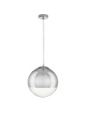 Step into Design FLASH M chrome pendant lamp    