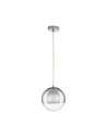 Step into Design FLASH S chrome pendant lamp    