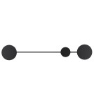 Designer wall lamps - Step into Design CLEX wall lamp - 2 LED black 86 cm   - product 1