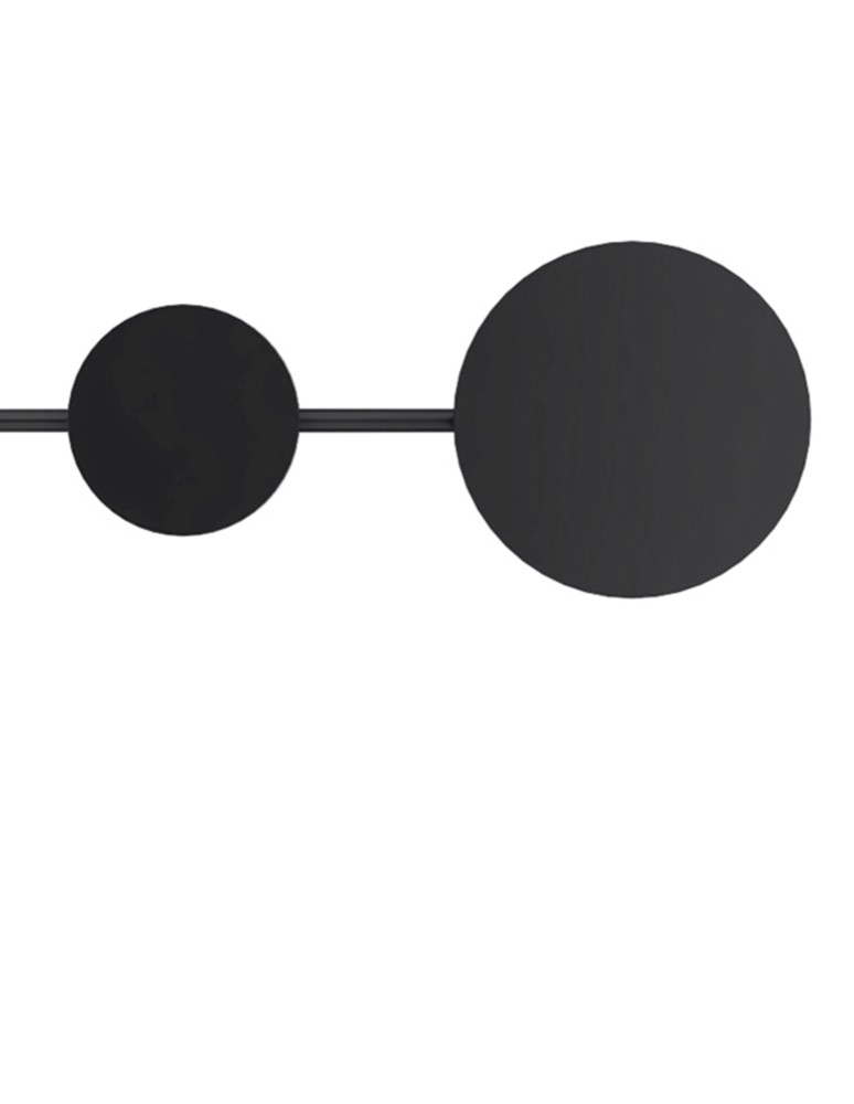 Designer wall lamps - Step into Design CLEX wall lamp - 2 LED black 86 cm   - product kolory-swiatla.pl 2