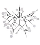 Designer pendant lamps - Step into Design CHIC BOTANIC M LED pendant lamp black 98 cm - product 1