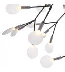 Designer pendant lamps - Step into Design CHIC BOTANIC M LED pendant lamp black 98 cm - product 3