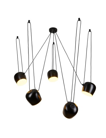 Step into Design Lampa wisząca BENNA-5 czarna             - produkt 2