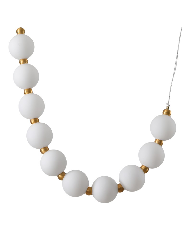 LED pendant lamps - Step into Design CORALLI S white and brass pendant lamp     - product kolory-swiatla.pl 1