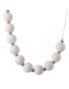 Step into Design CORALLI S white and brass pendant lamp    