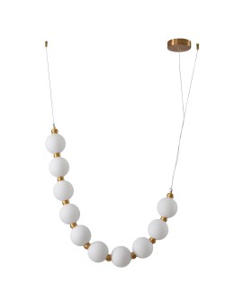 Step into Design CORALLI S white and brass pendant lamp     - product 2