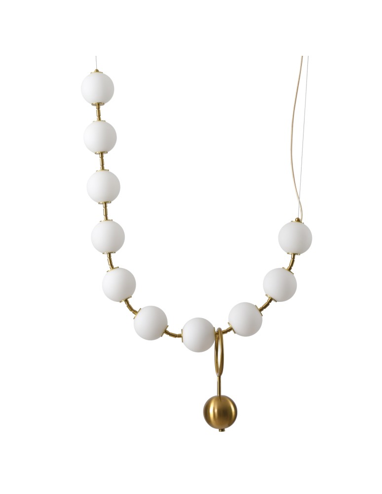 LED pendant lamps - Step into Design CORALLI L white and brass pendant lamp.      - product kolory-swiatla.pl 1