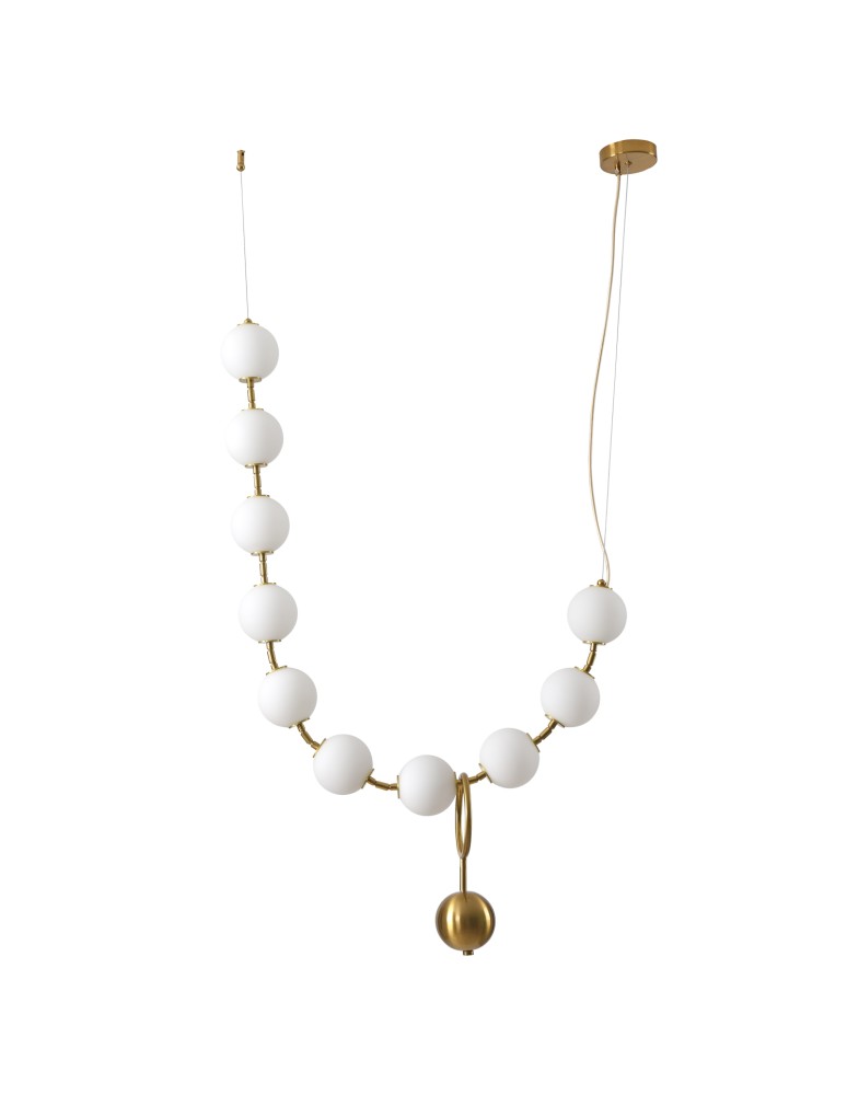 LED pendant lamps - Step into Design CORALLI L white and brass pendant lamp.      - product kolory-swiatla.pl 2