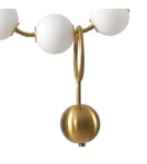 LED pendant lamps - Step into Design CORALLI L white and brass pendant lamp.      - product 3