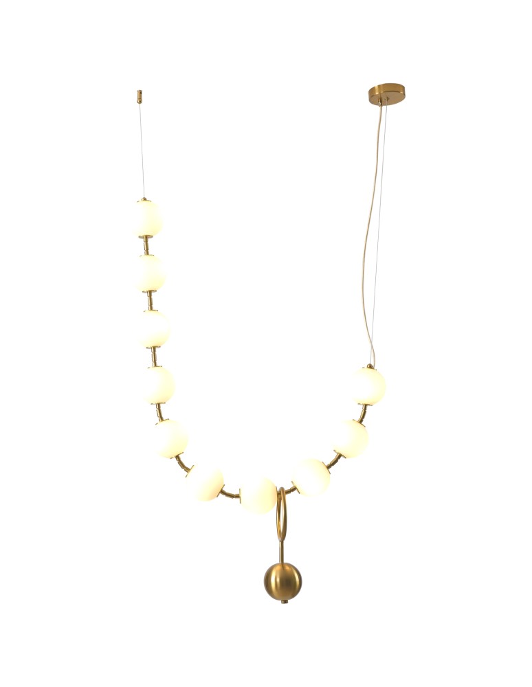 LED pendant lamps - Step into Design CORALLI L white and brass pendant lamp.      - product kolory-swiatla.pl 4