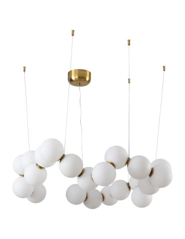 Step into Design Lampa wisząca CORALLI-80 biało-mosiężna 80 cm              - produkt 2