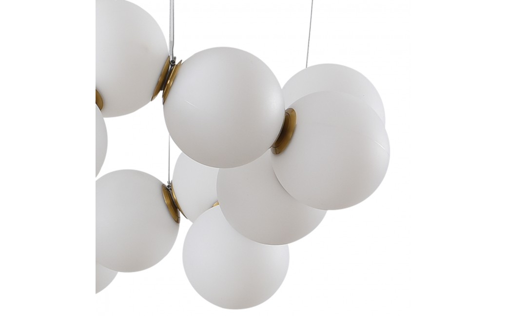 Step into Design Lampa wisząca CORALLI-80 biało-mosiężna 80 cm 
