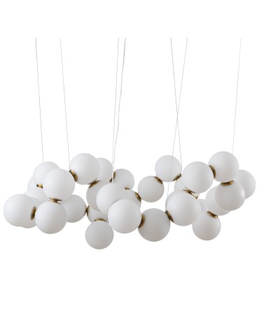 Step into Design CORALLI-100 white and brass 100 cm pendant lamp    