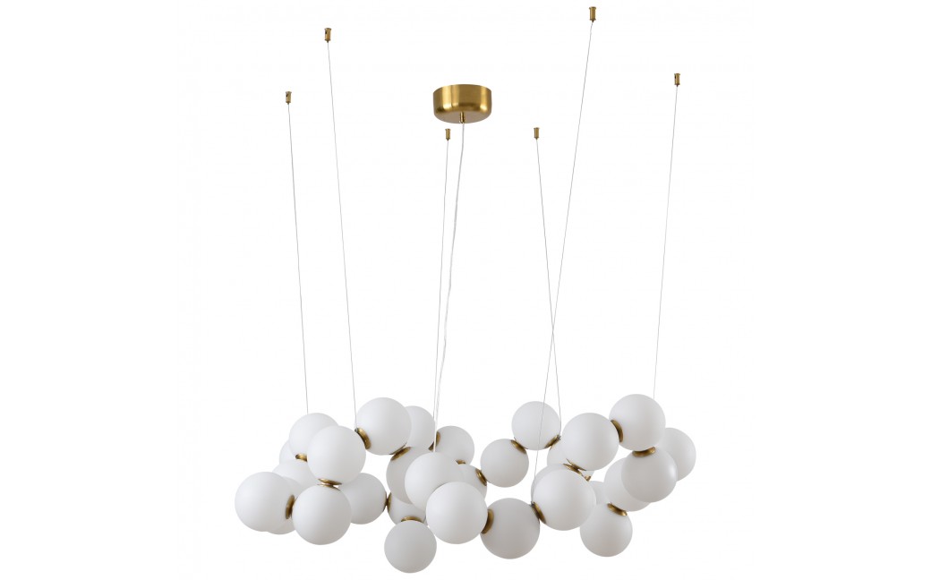 Step into Design Lampa wisząca CORALLI-100 biało-mosiężna 100 cm 