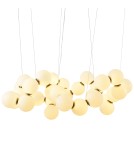 LED pendant lamps - Step into Design CORALLI-100 white and brass 100 cm pendant lamp     - product 7