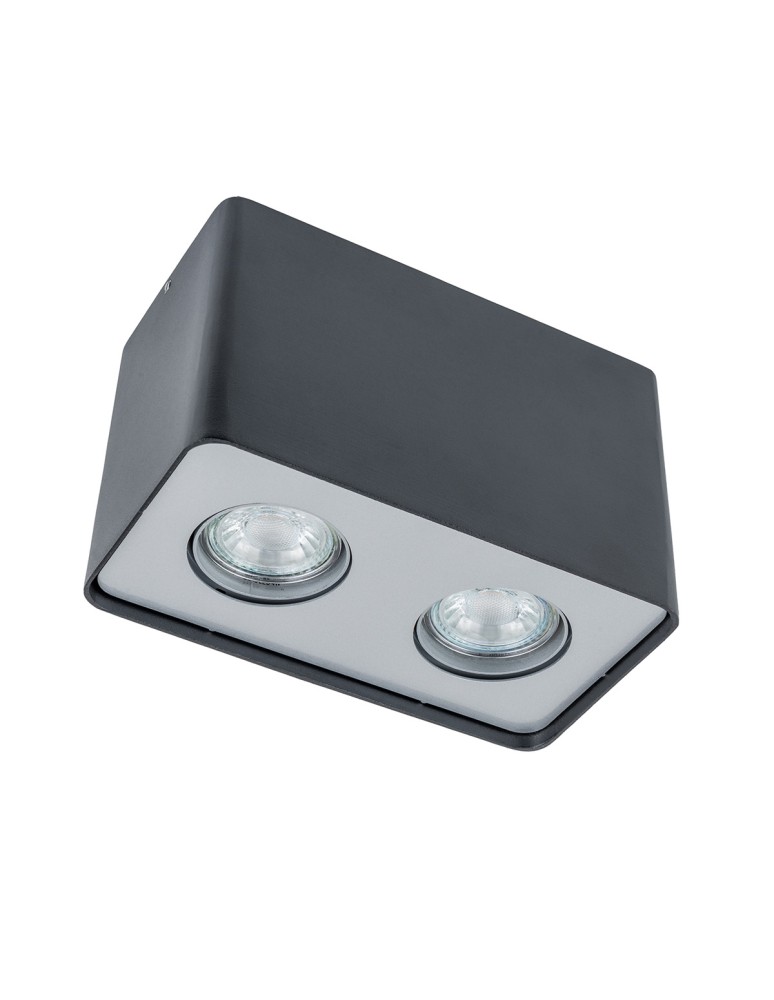 Ceiling luminaires for replaceable light source - ITALUX Harris 2x50W GU10/LED 4W 230V PIASK BLACK FH31432S-BL Plafond. - product kolory-swiatla.pl 1