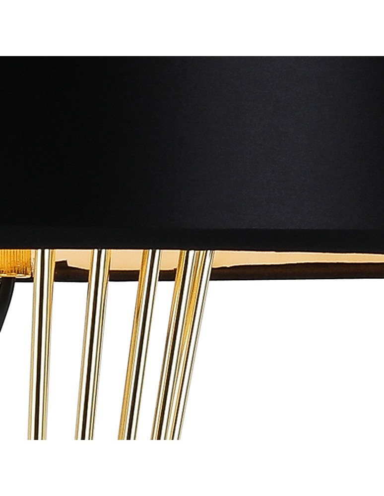Designer table lamps - Step into Design FILO TABLE table lamp black and gold 85 cm.    - product kolory-swiatla.pl 4