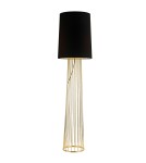 Floor lamps with lampshade - Step into Design Floor lamp FILO-2 black and gold 156 cm   - product 1